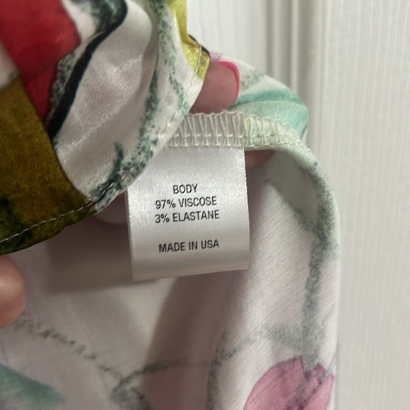 Lola & Sophie New York Floral Halter Mini Dress Size Medium - Picture 9 of 10